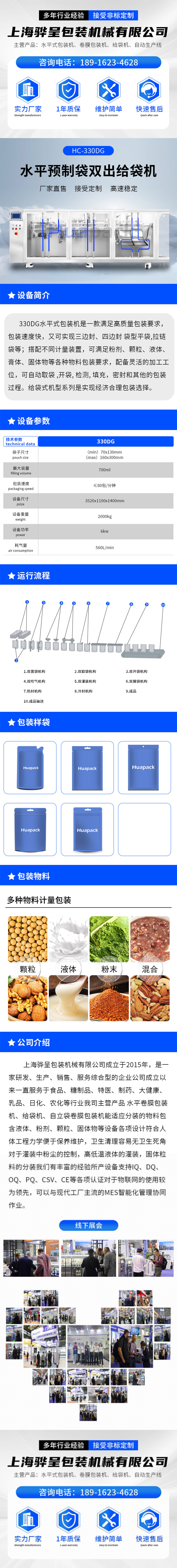 預制袋雙出包裝機330DG(圖1)